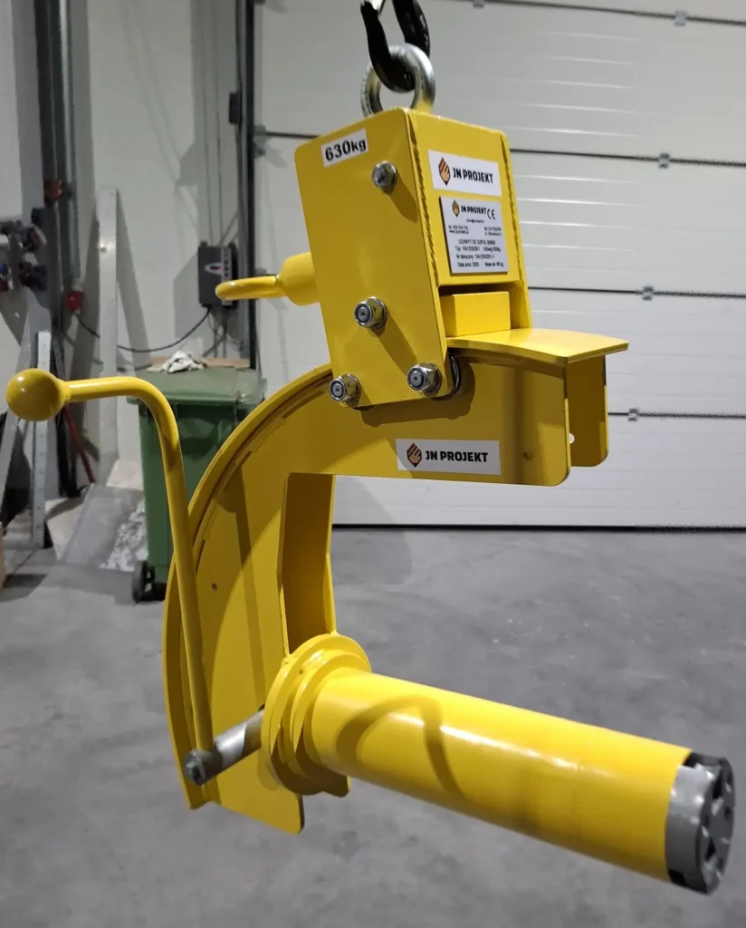 Zawiesie do podnoszenia i obracania szpul z drutem o udźwigu 630 kg